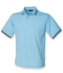 Image 2 of Henbury Tipped Poly/Cotton Piqué Polo Shirt
