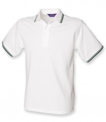 Image 3 of Henbury Tipped Poly/Cotton Piqué Polo Shirt