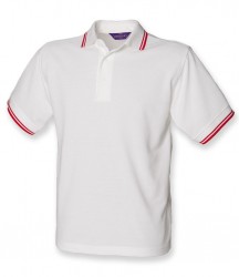 Image 5 of Henbury Tipped Poly/Cotton Piqué Polo Shirt