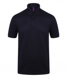 Image 8 of Henbury Slim Fit Stretch Microfine Piqué Polo Shirt