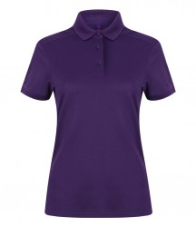 Image 4 of Henbury Ladies Slim Fit Stretch Microfine Piqué Polo Shirt