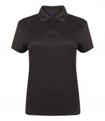 Image 11 of Henbury Ladies Slim Fit Stretch Microfine Piqué Polo Shirt