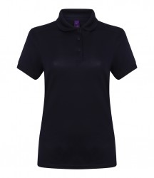 Image 13 of Henbury Ladies Slim Fit Stretch Microfine Piqué Polo Shirt