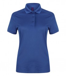 Image 10 of Henbury Ladies Slim Fit Stretch Microfine Piqué Polo Shirt