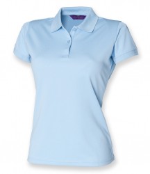 Image 14 of Henbury Ladies Coolplus® Wicking Piqué Polo Shirt