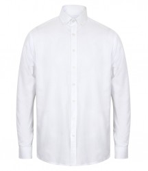 Image 2 of Henbury Modern Long Sleeve Classic Fit Oxford Shirt