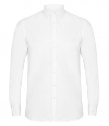 Image 2 of Henbury Modern Long Sleeve Regular Fit Oxford Shirt