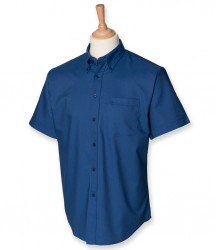 Image 7 of Henbury Short Sleeve Classic Oxford Shirt