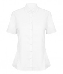 Image 3 of Henbury Ladies Modern Short Sleeve Regular Fit Oxford Shirt