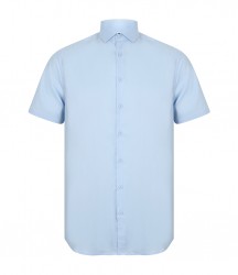 Image 3 of Henbury Short Sleeve Stretch Poplin Shirt