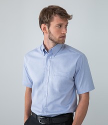 Henbury Short Sleeve Pinpoint Oxford Shirt image