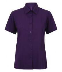 Image 6 of Henbury Ladies Short Sleeve Wicking Shirt