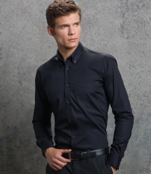 Kustom Kit Premium Long Sleeve Slim Fit Oxford Shirt image