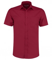 Image 8 of Kustom Kit Short Sleeve Tailored Poplin Shirt