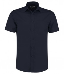 Image 9 of Kustom Kit Short Sleeve Tailored Poplin Shirt
