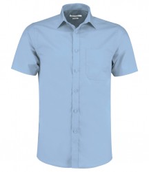 Image 2 of Kustom Kit Short Sleeve Tailored Poplin Shirt