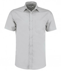 Image 5 of Kustom Kit Short Sleeve Tailored Poplin Shirt