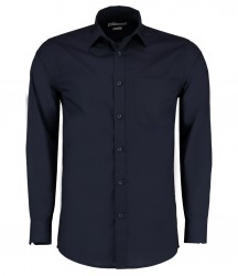 Image 7 of Kustom Kit Long Sleeve Tailored Poplin Shirt