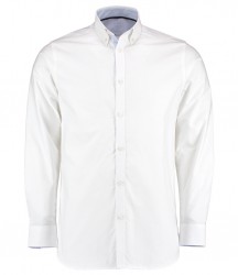 Image 3 of Clayton and Ford Long Sleeve Contrast Tailored Oxford Shirt