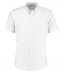 Image 3 of Kustom Kit Short Sleeve Slim Fit Oxford Shirt