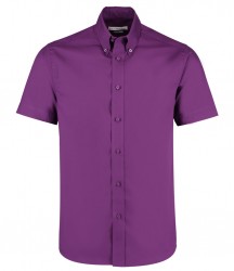 Image 5 of Kustom Kit Premium Short Sleeve Tailored Oxford Shirt