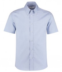 Image 4 of Kustom Kit Premium Short Sleeve Tailored Oxford Shirt