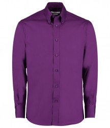Image 2 of Kustom Kit Premium Long Sleeve Tailored Oxford Shirt