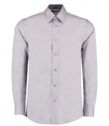 Image 2 of Kustom Kit Premium Contrast Long Sleeve Tailored Oxford Shirt