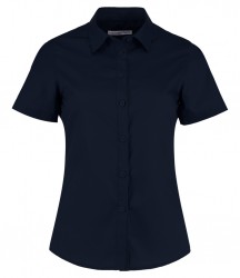 Image 5 of Kustom Kit Ladies Short Sleeve Tailored Poplin Shirt