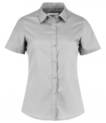 Image 10 of Kustom Kit Ladies Short Sleeve Tailored Poplin Shirt