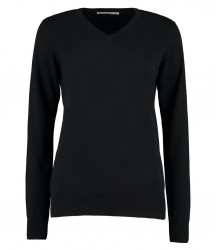 Image 2 of Kustom Kit Ladies Arundel Cotton Acrylic V Neck Sweater