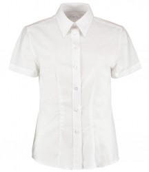 Image 3 of Kustom Kit Ladies Short Sleeve Tailored Workwear Oxford Shirt
