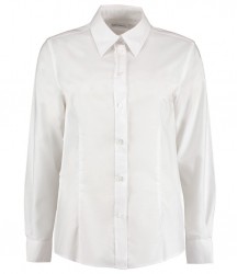 Image 4 of Kustom Kit Ladies Long Sleeve Tailored Workwear Oxford Shirt