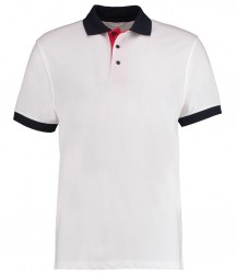 Image 3 of Kustom Kit Contrast Poly/Cotton Piqué Polo Shirt
