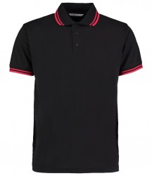 Image 7 of Kustom Kit Contrast Tipped Poly/Cotton Piqué Polo Shirt