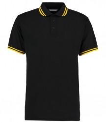 Image 11 of Kustom Kit Contrast Tipped Poly/Cotton Piqué Polo Shirt