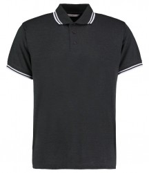 Image 3 of Kustom Kit Contrast Tipped Poly/Cotton Piqué Polo Shirt