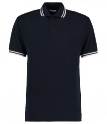 Image 3 of Kustom Kit Contrast Tipped Poly/Cotton Piqué Polo Shirt