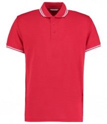 Image 11 of Kustom Kit Contrast Tipped Poly/Cotton Piqué Polo Shirt