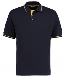 Image 6 of Kustom Kit St Mellion Tipped Cotton Piqué Polo Shirt