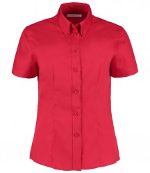 Image 6 of Kustom Kit Ladies Premium Short Sleeve Tailored Oxford Shirt