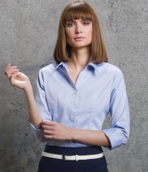 Kustom Kit Ladies Premium 3/4 Sleeve Tailored Oxford Shirt image
