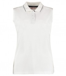 Image 4 of Gamegear Ladies Proactive Sleeveless Cotton Piqué Polo Shirt