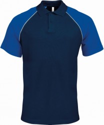 Image 5 of Kariban Baseball Cotton Piqué Polo Shirt