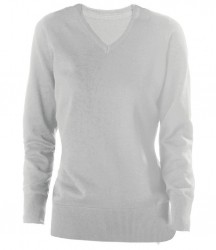 Image 2 of Kariban Ladies Cotton Acrylic V Neck Sweater