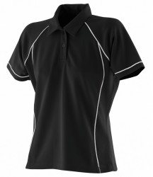 Image 5 of Finden and Hales Ladies Performance Piped Polo Shirt