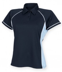 Image 2 of Finden and Hales Ladies Performance Piped Polo Shirt