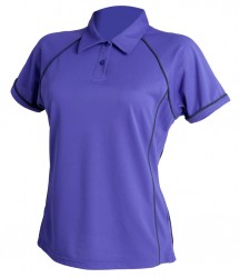 Image 12 of Finden and Hales Ladies Performance Piped Polo Shirt