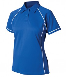 Image 13 of Finden and Hales Ladies Performance Piped Polo Shirt