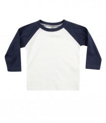 Image 5 of Larkwood Baby/Toddler Long Sleeve Baseball T-Shirt